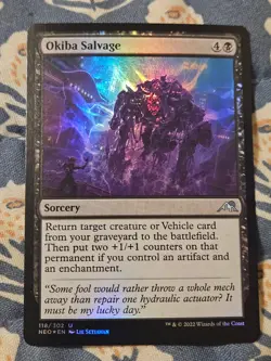 Okiba Salvage FOIL (118/606) Kamigawa Neon Dynasty MTG Magic the Gathering - Image 1