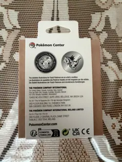Pokemon Fossil Museum: Excavator Pikachu & Tyrantrum Skeleton Commorative Coin - Image 2