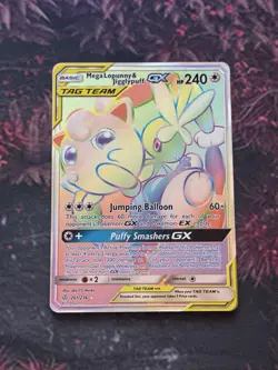 Pokemon TCG Mega Lopunny Jigglypuff GX Tag Team Cosmic Eclipse 261/236 NM - Image 1