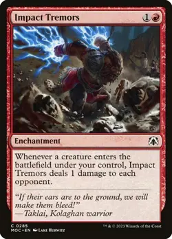 MTG - Impact Tremors - MOM Commander - Magic the Gathering - Image 1