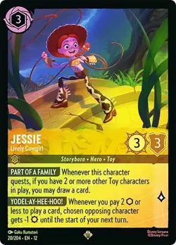Cold Foil JESSIE LIVELY COWGIRL 1x Rare Disney Lorcana NM - Image 1