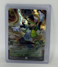 Disney Lorcana Max Goof Chart Topper Enchanted 230/204 NM Pack Fresh - Image 1