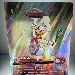 Disney Lorcana Donald Duck - Pie Slinger 4/204 Floodborn Rare Foil English - Image 4