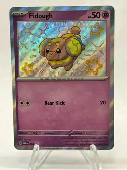 Pokemon - Fidough - SVP069 - SV Paldean Fates - Black Star Promo - Shiny Card - Image 1