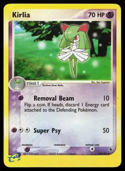 Kirlia 34/109 Reverse Holo Uncommon Ruby & Sapphire Pokemon Card - Image 1