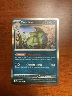 Tyranitar 095/159 Journey Together Holo Rare Pokemon TCG Card - Image 1