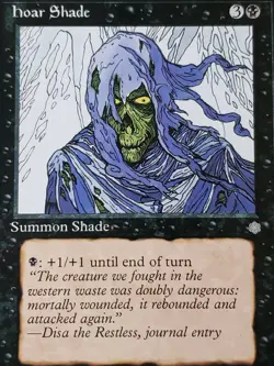 1x MTG Magic The Gathering Hoar Shade [Ice Age] VTG Collectible Trading Card - Image 3