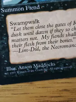 1x MTG Magic The Gathering Moor Fiend [Ice Age] VTG Collectible Trading Card - Image 2
