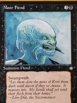 1x MTG Magic The Gathering Moor Fiend [Ice Age] VTG Collectible Trading Card - Image 3
