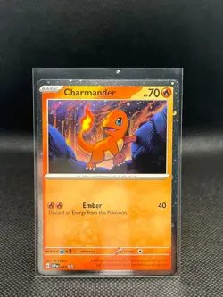 Charmander 047 English 151 Holo Black Star Promo Pokemon Card - Image 1