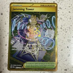 2 Pokemon Trainer Gold TCG Cards Jamming Tower 243/182 & Night Stretcher 251/191 - Image 3