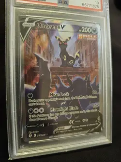 Umbreon V Alternate Art #189 Evolving Skies Pokemon PSA 10 Card - Image 2
