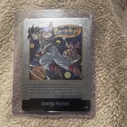 Bandai Dragon Ball Super Card Game Energy Marker E-03 Thank You! Good Bye!! Foil - Image 2