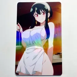Spy X Family Yor Forger Sexy Doujin Waifu Girl Anime Art Goddess Card - Image 1