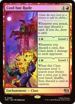 Cool but Rude Foil Teenage Mutant Ninja Turtles NM MTG - Image 1