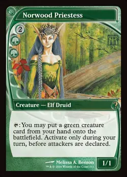 1x Norwood Priestess MTG - Mystery Booster 2 - NM-Mint - Image 1
