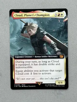 Cloud, Planet's Champion #482 Extended Art Mythic MTG Final Fantasy FIN - NM - Image 1