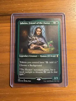 Jaheira, Friend of the Forest (Foil Etched) - CLB - LIGHTLY PLAYED - Image 1