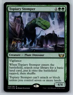 Topiary Stomper 160 Promo Streets of New Capenna Magic: The Gathering Foil NM - Image 1