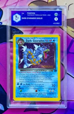 POKEMON • Team Rocket Dark Gyarados 8/82 Prerelease Promo • PSA 7.5 NM+ GRAAD - Image 1
