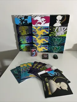 Pokemon ETB Lot Of 12 Open Box No Packs No Promos. - Image 1