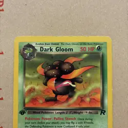 Dark Gloom 36/82 1st Edition Team Rocket Pokemon Card WOTC - HP - Image 3