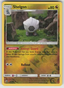 Shelgon 43/70 Uncommon Dragon Majesty Pokemon Reverse Holo Near Mint - Image 1