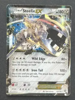Steelix EX Holo Pokemon TCG XY Steam Siege Card 67/114 MP - Image 1