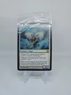 MAGIC THE GATHERING MTG SERRA ANGEL 9TH EDITION FOIL 43/350 STAPLES RARE SEALED - Image 1