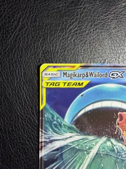 Magikarp & Wailord GX SM166 Full Art Tag Team Black Star Promo Pokemon M - Image 2