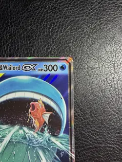 Magikarp & Wailord GX SM166 Full Art Tag Team Black Star Promo Pokemon M - Image 3