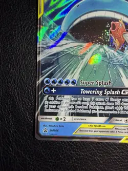 Magikarp & Wailord GX SM166 Full Art Tag Team Black Star Promo Pokemon M - Image 5