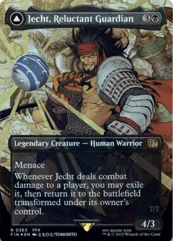 Jecht, Reluctant Guardian (Borderless Foil) Final Fantasy - Magic MTG NM - Image 1