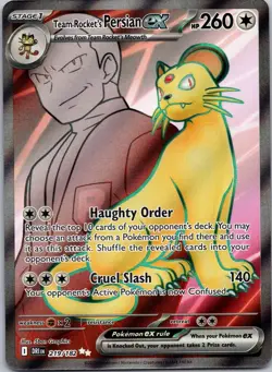 TEAM ROCKET'S PERSIAN EX 219/182 DRI Ultra Rare NM/M Pokemon - Image 1