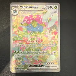 Pokemon Venusaur ex 198/165 SV 151 Special Illustration Rare Holo EN 340HP - Image 1