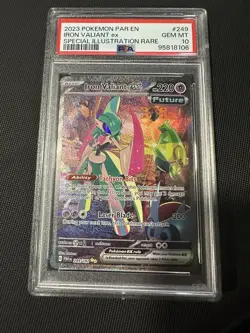 Pokemon TCG Iron Valiant EX Paradox Rift 249/182 Special Illustration Rare - Image 1