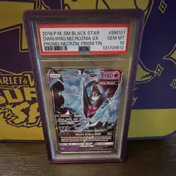 Dawn Wings Necrozma GX 2018 SM Black Star Promo SM101 Holo PSA 10 - Image 2