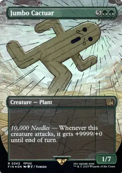Jumbo Cactuar (Borderless Foil) Final Fantasy - Magic MTG NM - Image 1
