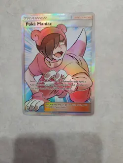 Pokemon Poke Maniac Full Art Trainer Sm-Unified Minds Ultra Rare Holo 236/236 - Image 1