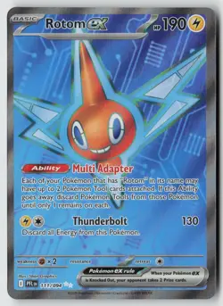 Rotom ex 111/094 Ultra Rare Phantasmal Flames Pokemon Near Mint - Image 1