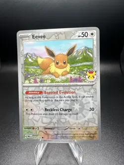 Pokemon TCG Eevee 074 Reverse Cosmos Holo Pokemon Day 2025 Stamped Promo NM - Image 1
