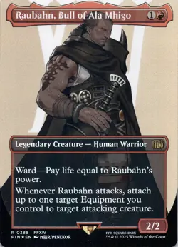Raubahn, Bull of Ala Mhigo (Borderless Foil) Final Fantasy - Magic MTG NM - Image 1