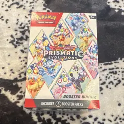 Pokemon TCG Scarlet & Violet Prismatic Evolutions Booster Bundle 6 Packs 2025 - Image 1
