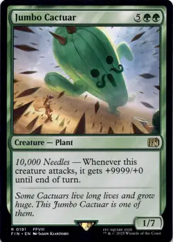 Jumbo Cactuar Final Fantasy - Magic MTG NM - Image 1