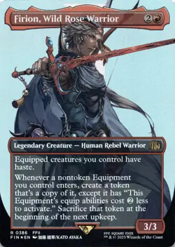 Firion, Wild Rose Warrior (Borderless Foil) Final Fantasy - Magic MTG NM - Image 1