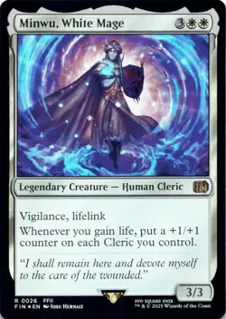 Minwu, White Mage (Foil) Final Fantasy - Magic MTG NM - Image 1