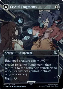Crystal Fragments (Borderless Foil) Final Fantasy - Magic MTG NM - Image 1