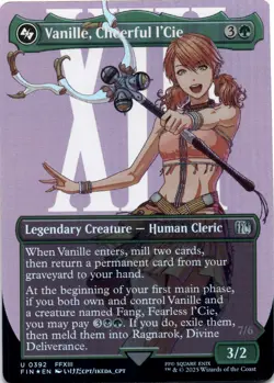 Vanille, Cheerful l'Cie (Borderless Foil) Final Fantasy - Magic MTG NM - Image 1