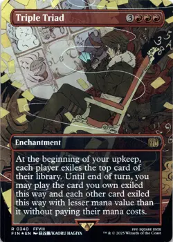 Triple Triad (Borderless Foil) Final Fantasy - Magic MTG NM - Image 1
