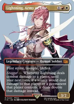 🧙Lightning, Army Of One 0400 M FIN Final Fantasy MTG - Image 1